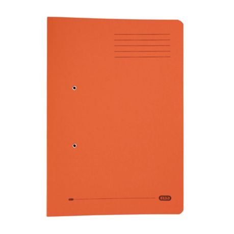 Elba Foolscap Spring Pocket File Orange - Box of 25 - Lyreco