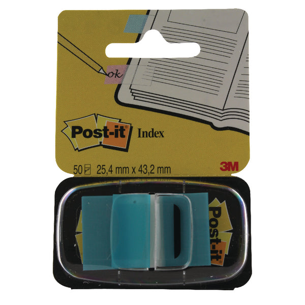 Postit Index 25mm Bright Blue Pk12 - Post-it