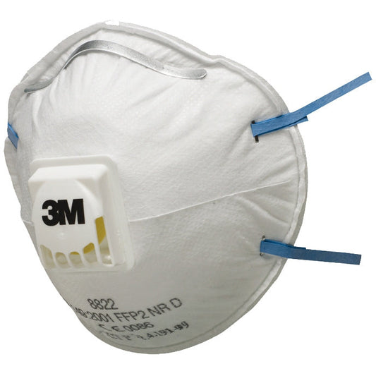 3M™ FFP2 Face Mask 06922 - Valved (Box of 10 Masks) - 3M