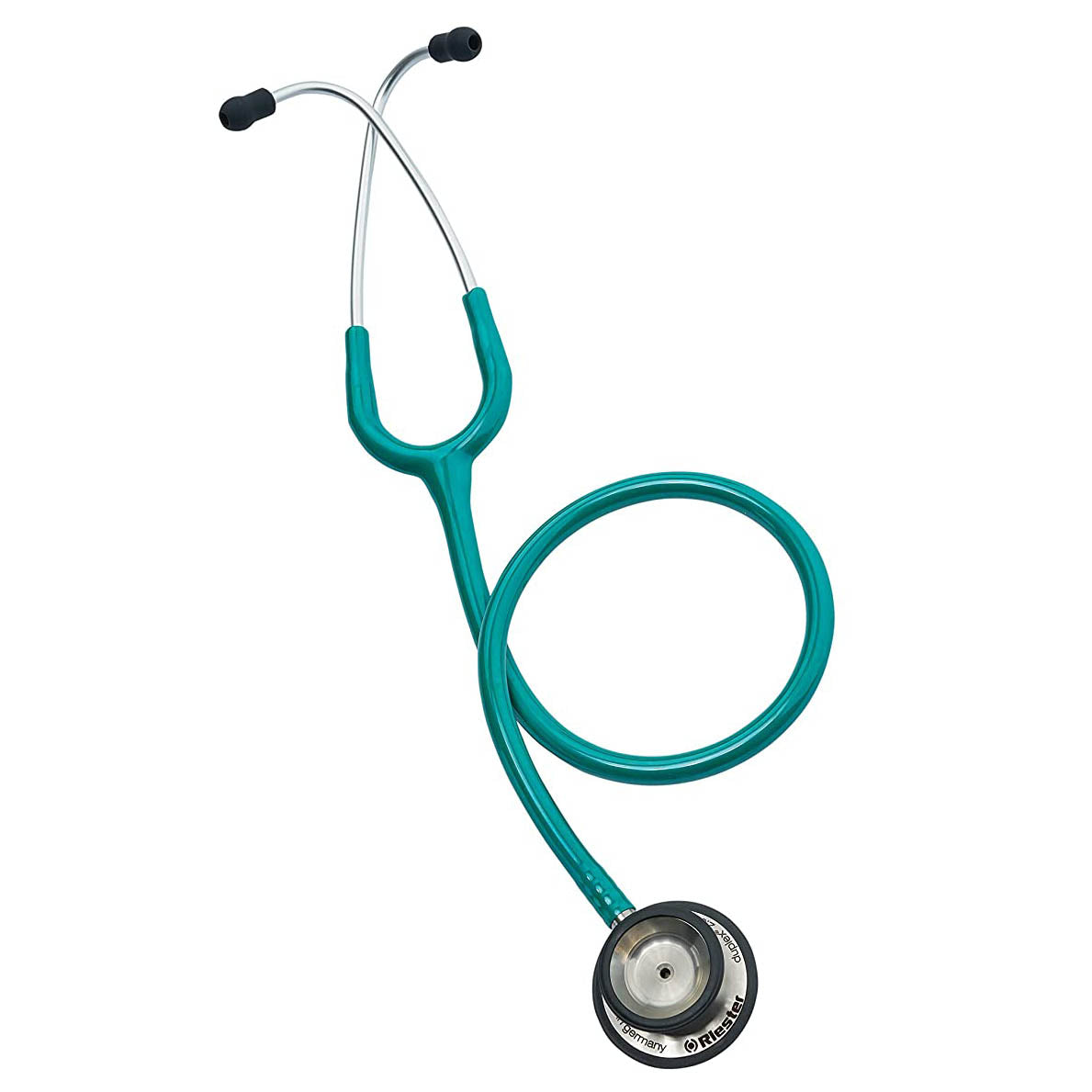 Riester Duplex 2.0 DualHead Stethoscope Green Tubing Steel Chestp