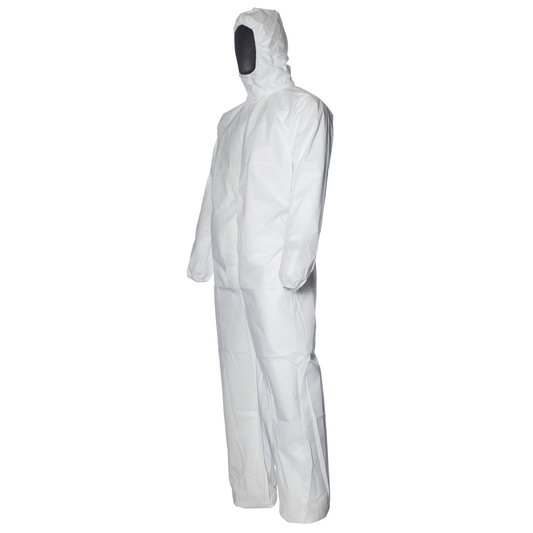 1 x Dupont Disposable Coverall White Type 5/6 (Size Medium) - Dupont