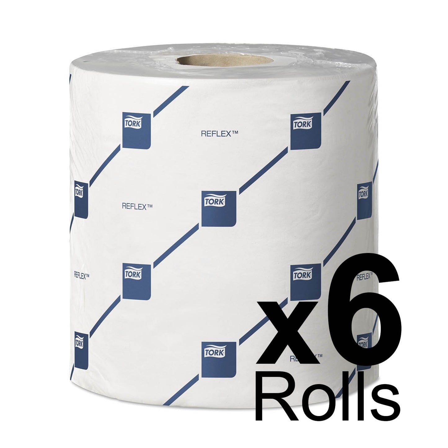Tork Reflex Centrefeed Roll White 2Ply - 473264 - Case of 6 Rolls - 19.4cm x 150m