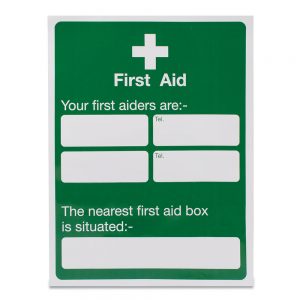 Your first aiders are - located - Rigid