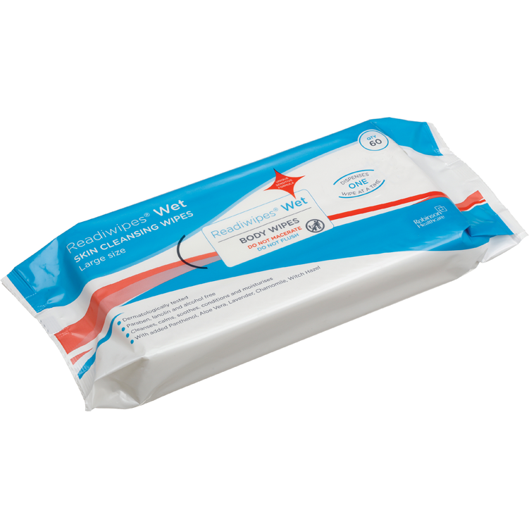 Readiwipes Wet Body Wipes Pack of 60 Non Maceratable - Robinsons