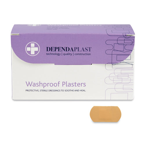 Dependaplast Washproof Plasters - 4cm x 2cm x 100 - Reliance