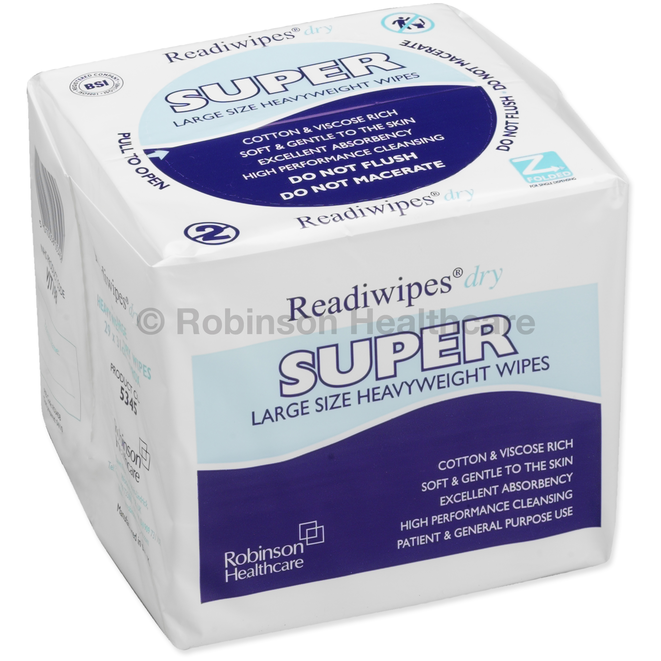 Robinsons Readiwipes Dry Wipes - Super x 100