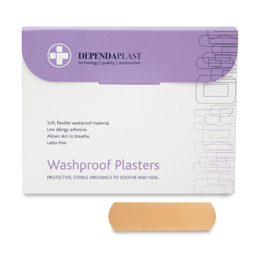 Dependaplast Washproof Plasters - 7.5cm x 2.5cm x 100 - Reliance