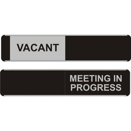 Sliding Door Sign Vacant / Meeting In Progress 52 X 255mm - Discontinued