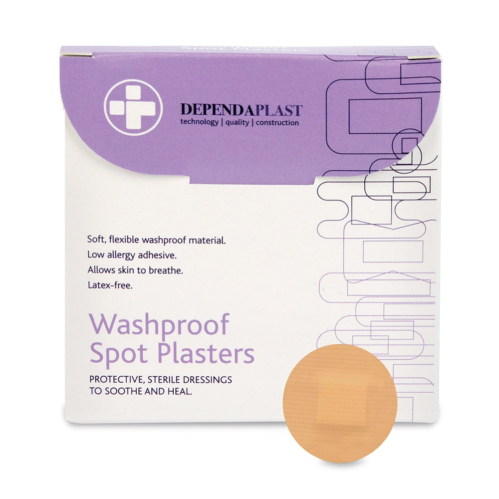 Dependaplast Washproof Spot Plasters - 2.2cm x 100