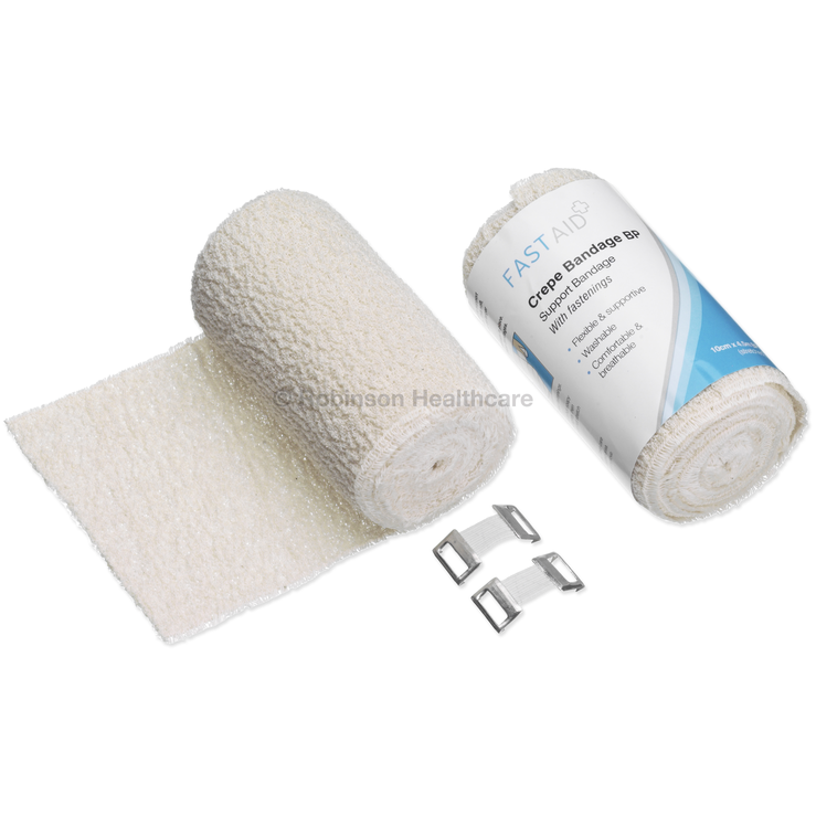 Fast Aid Crepe Bandage BP
5cm x 4.5m x 72 Packs - Robinsons