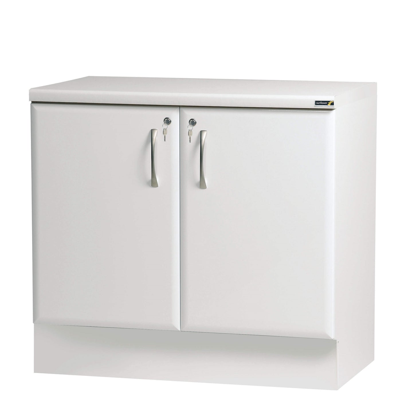 100cm Base Cabinet - White (High Gloss) - Sunflower