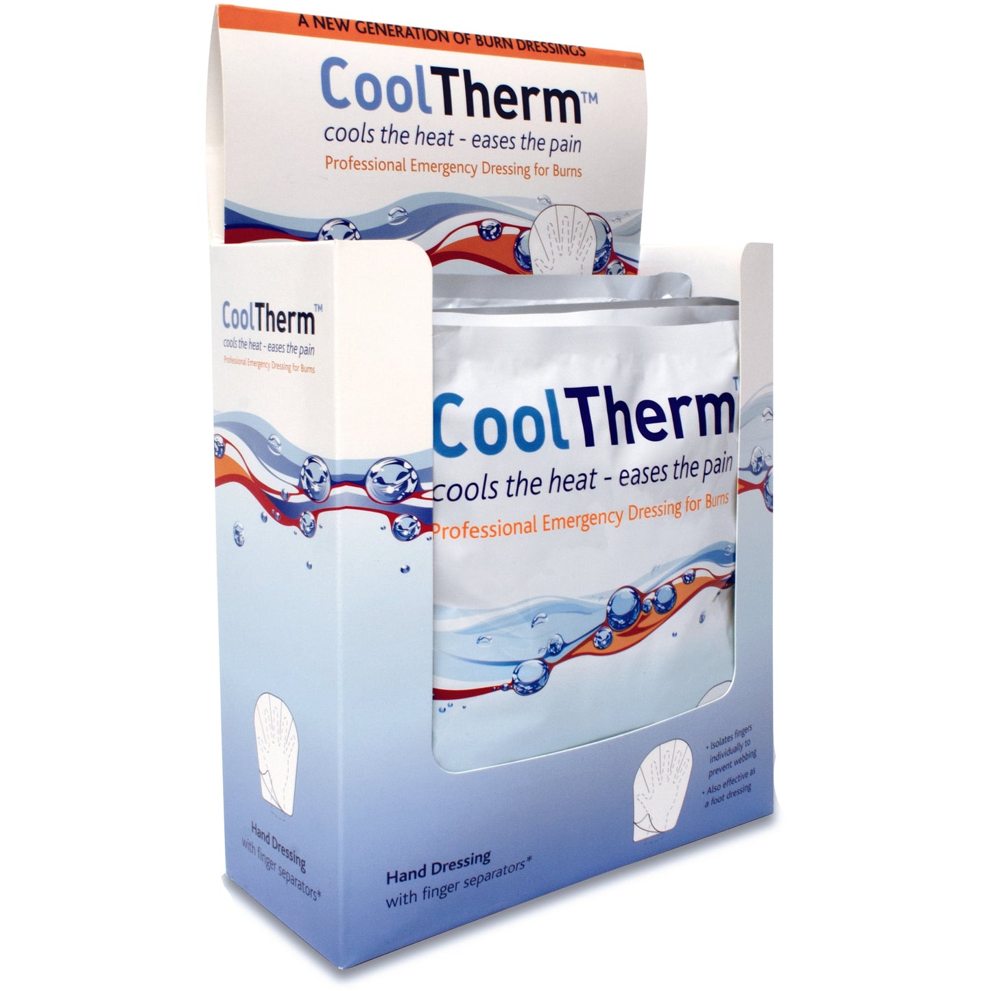 CoolTherm Hand Burn Dressing with Finger Separators - Reliance