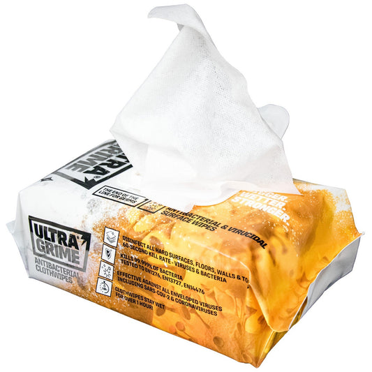 UltraGrime Wipes Pro Anti Bacterial XXL - Pack of 100 Wipes - Ultra Grime