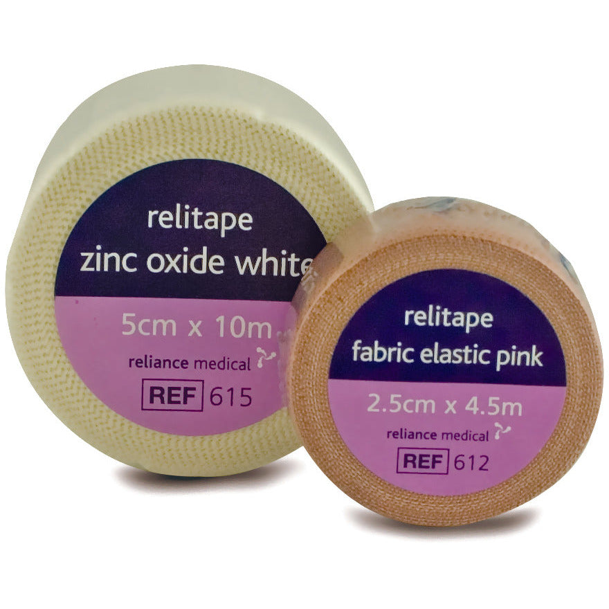 Relitape Fabric Elastic Pink Tape 2.5cm x 4.5m -