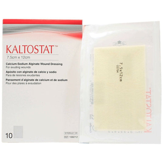 Kaltostat Alginate Dressing - Rectangle - 7.5cm x 12cm (x10)