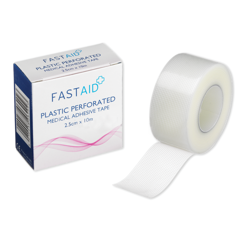 Fast Aid Plastic Perforated Tape - 2.5cm x 10m x 12 -