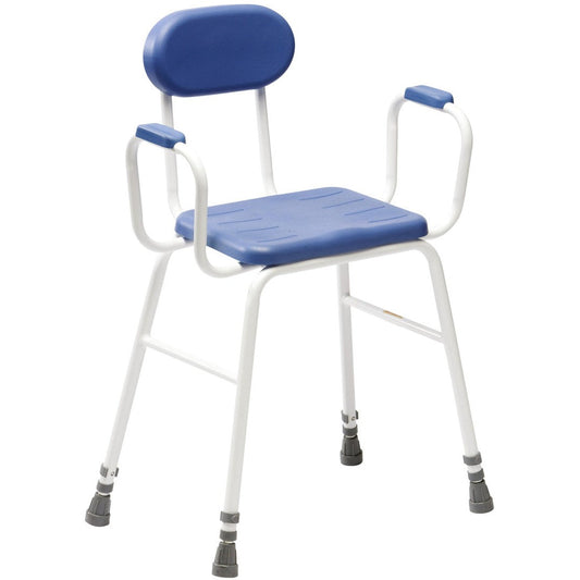 Deluxe Perching Stool with Adjustable Height & Arms