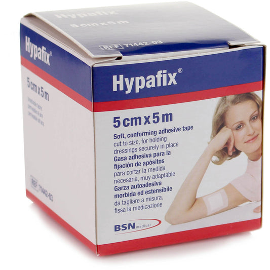 Hypafix Hypoallergenic Dressing Tape - 5cm x 5m per Roll -