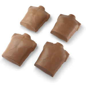 Prestan Torso Dark Skin Replacement for Child Manikin - Pack of 4 - Reliance
