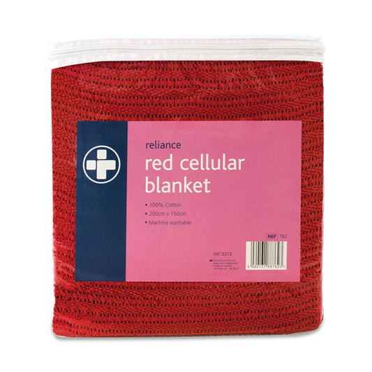 Red Cellular Blanket - Reliance