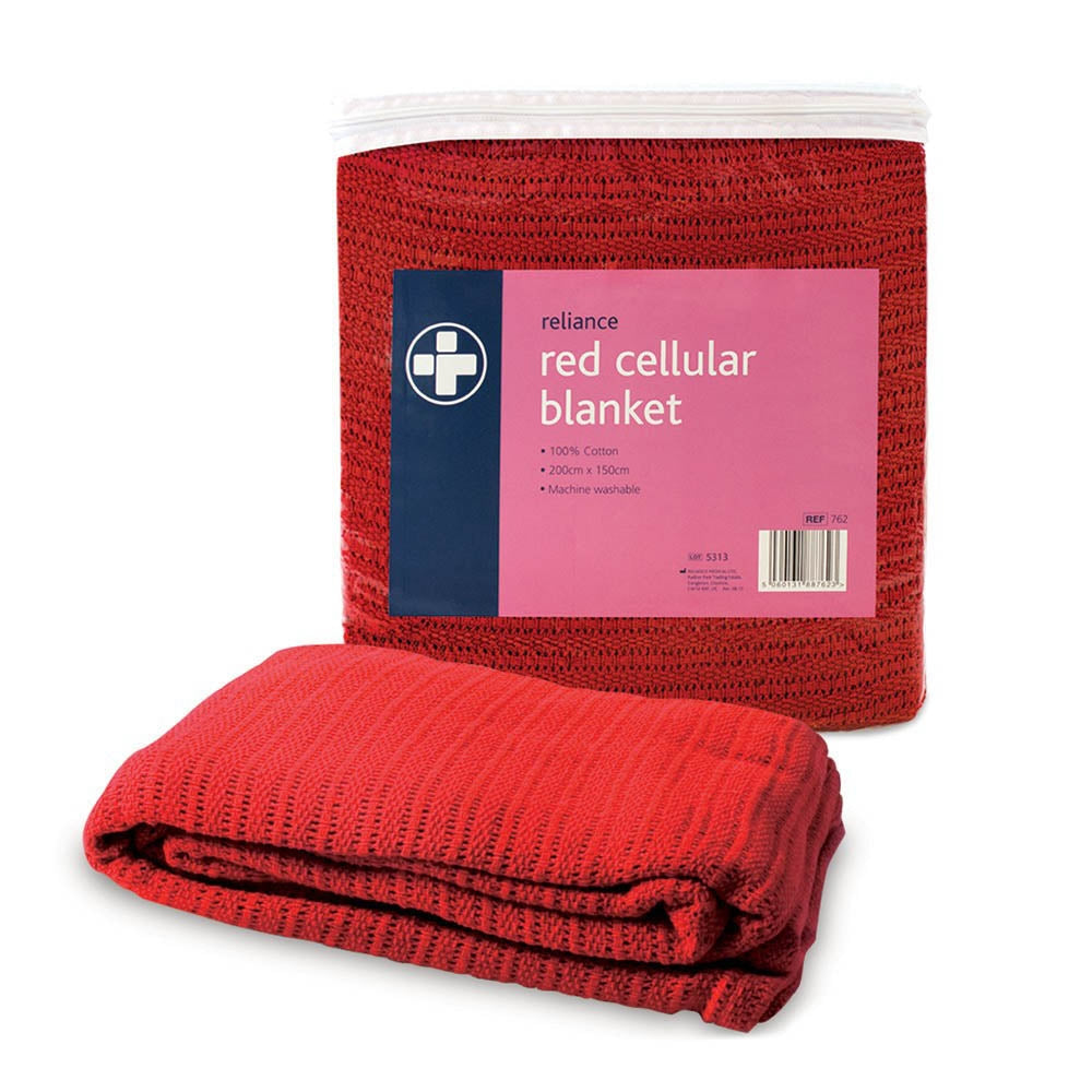 Red Cellular Blanket Medisave UK