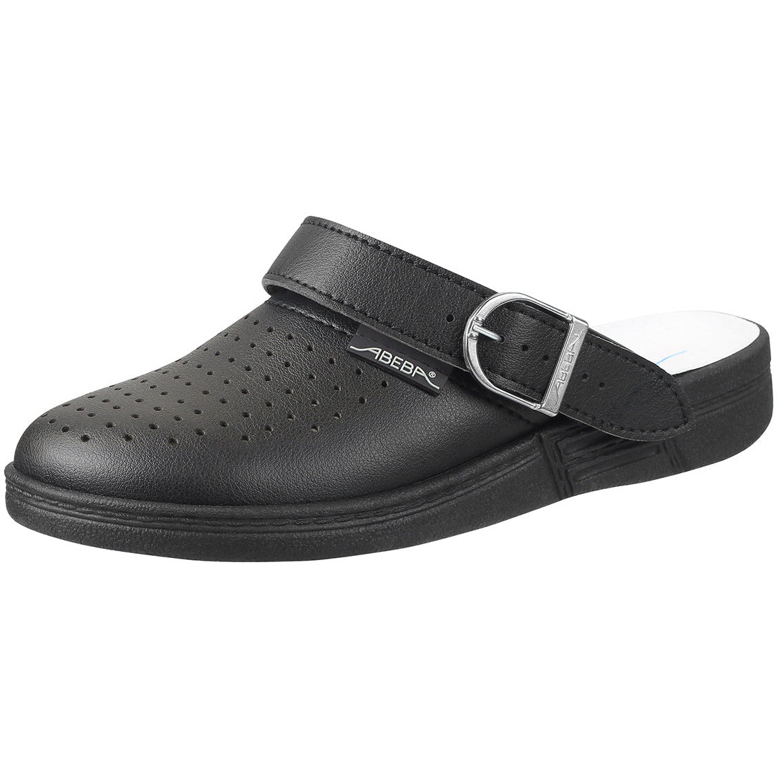 Perforated Shoes the Original Clog - Black Microfiber -