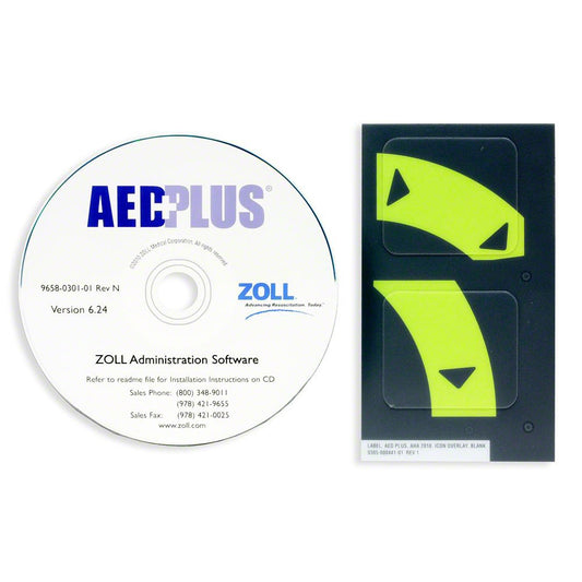 ZOLL AED Plus 2010 Guidelines Upgrade, Single Kit (CD and One Overlay Label Set)