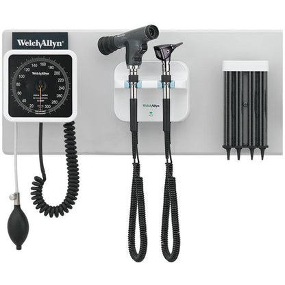 Welch Allyn GS 777 Wall Unit - PanOptic Ophthalmoscope & Diagnostic Otoscope with an Aneroid Sphygmomanometer