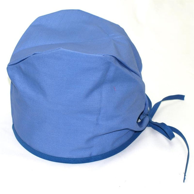 Theatre Cap With Ties Cloth Blue Medisave UK theatre-cap-with-ties-cloth-blue-medisave-uk