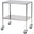 Sunflower Dressing Trolley 450 x 750 x 840mm with 2 Fully Welded Fixed Shelves