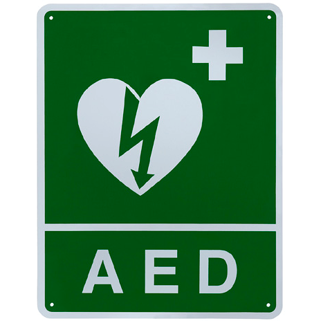 ILCOR Flush Wall Sign (AED)