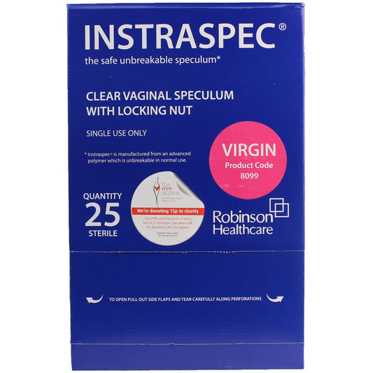 Instraspec Virgin Plastic Vaginal Speculum x 25 -