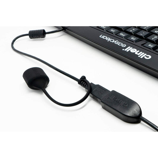 True Type Keyboard (Black) - Washable - Clinell