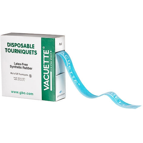 VACUETTE®, Tourniquet, Disposable, 25pc Roll - Single - GBO