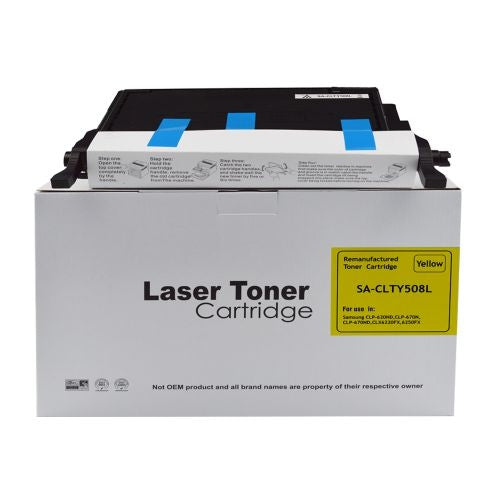 Samsung CLP620 Hi Yld Yellow Toner CLT-Y5082L HP SU532A - Remanufactured - Samsung