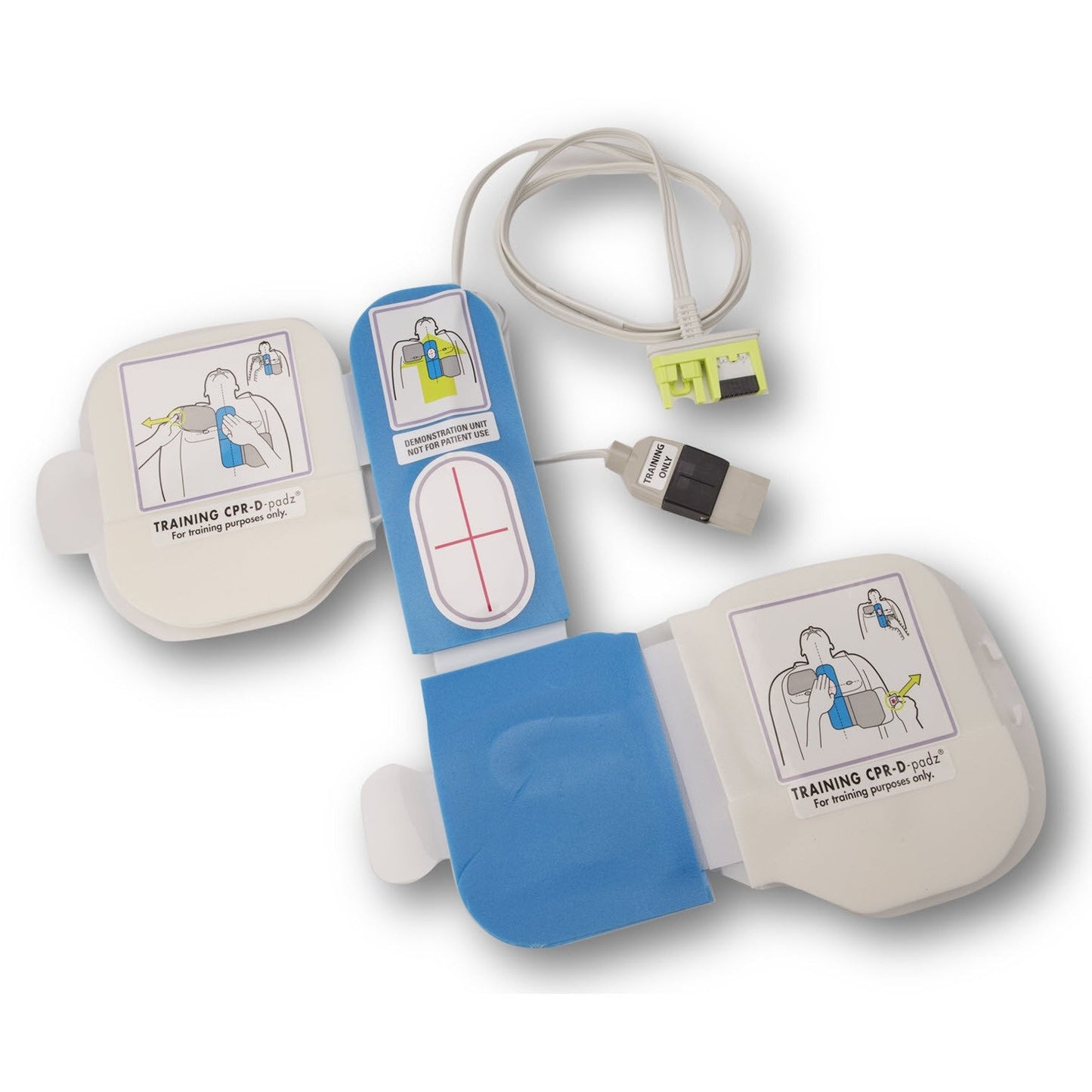 CPR-D Demo Electrodes W/Cable (TO BE USED WITH CLINICAL UNIT ONLY) - Zoll