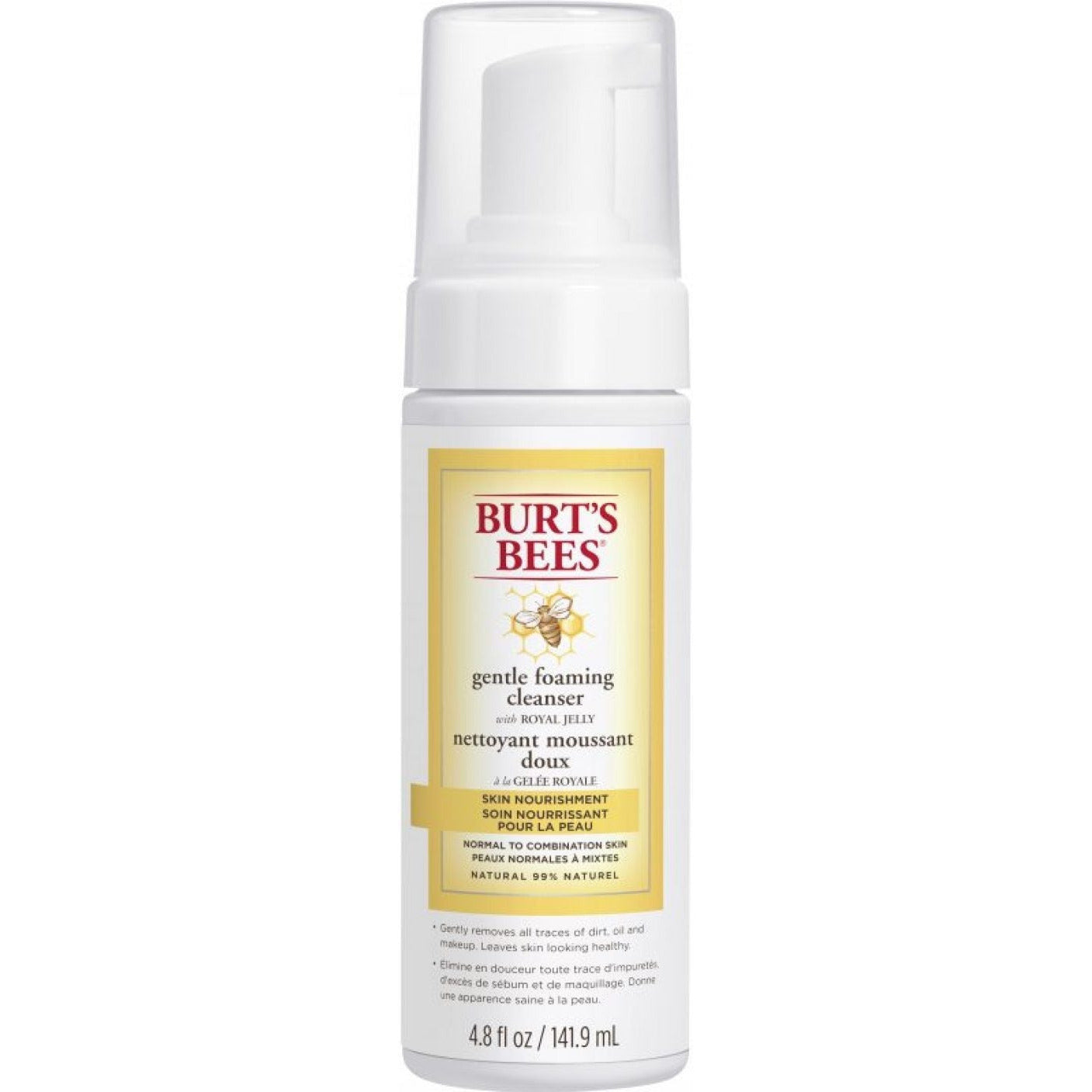 Skin Nourishment Gentle Foaming Cleanser (4.8 fl oz/141.9ml) - Burt's Bees