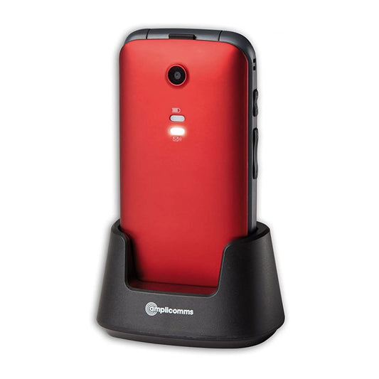 Amplicomms PowerTel M6750 Red - GSM Phone - Amplivox