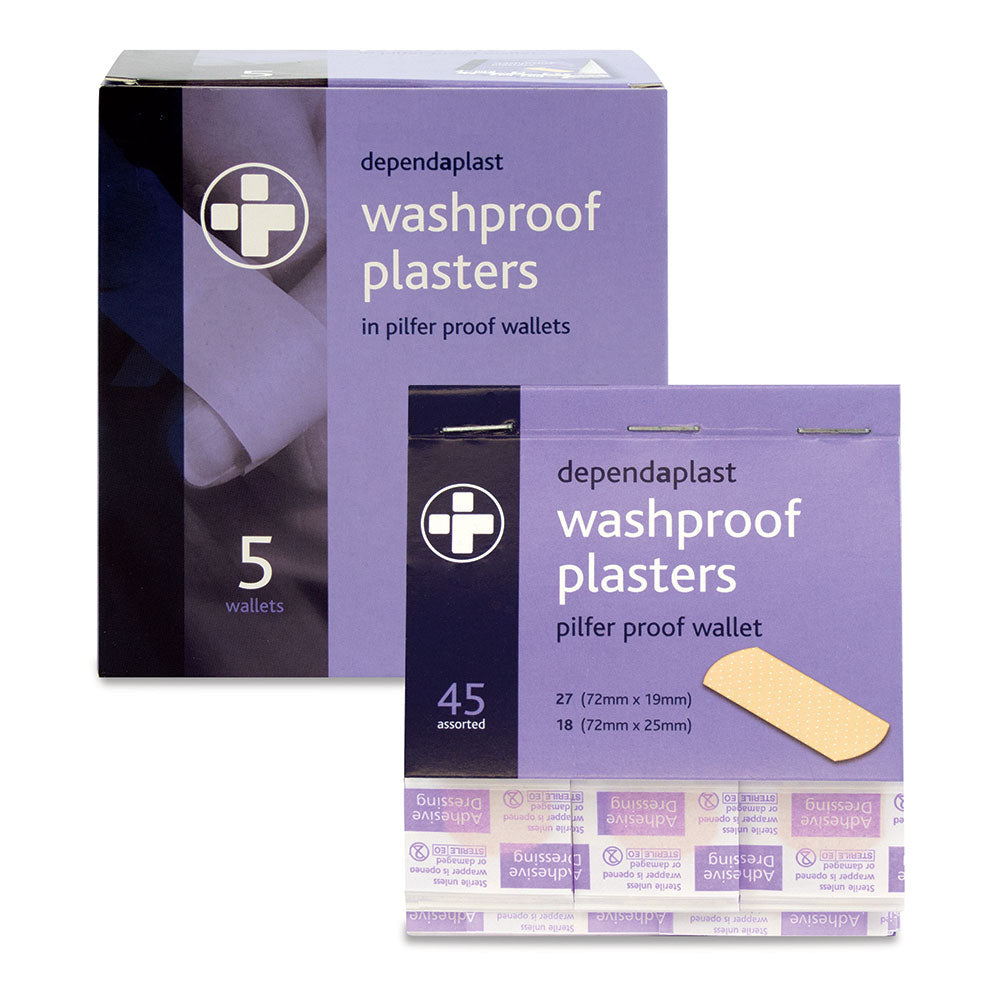 Dependaplast washproof pilfer proof plasters - Reliance