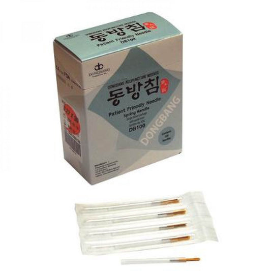 Acupuncture Needle Db100 30mm x 0.25mm Box 100