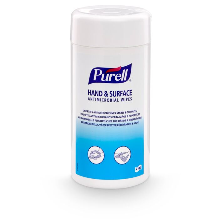 Purell Hand & Surface Antimicrobial Wipes – 100 Wipes - Purell