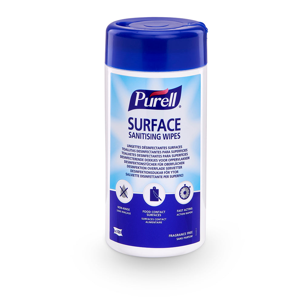 Purell Surface Sanitising Wipes - 100 Wipes - Purell