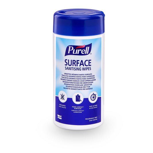 Purell Surface Sanitising Wipes - 100 Wipes