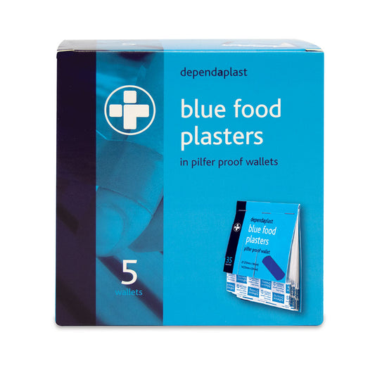 Dependaplast blue detectable pilfer proof plasters 5 x 35 - Reliance
