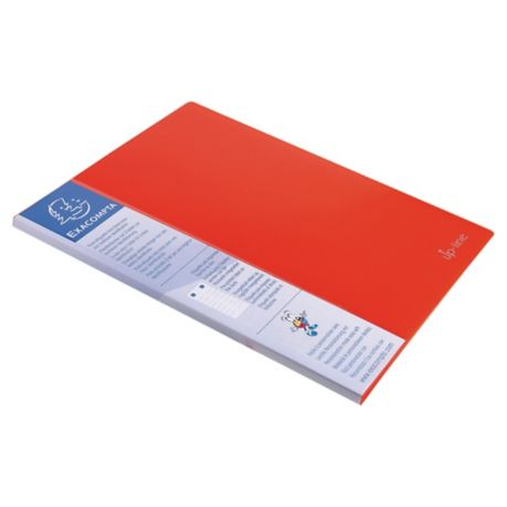 UpLine Opaque Polypropylene A4 Display Book, 40 Pocket Red - Lyreco