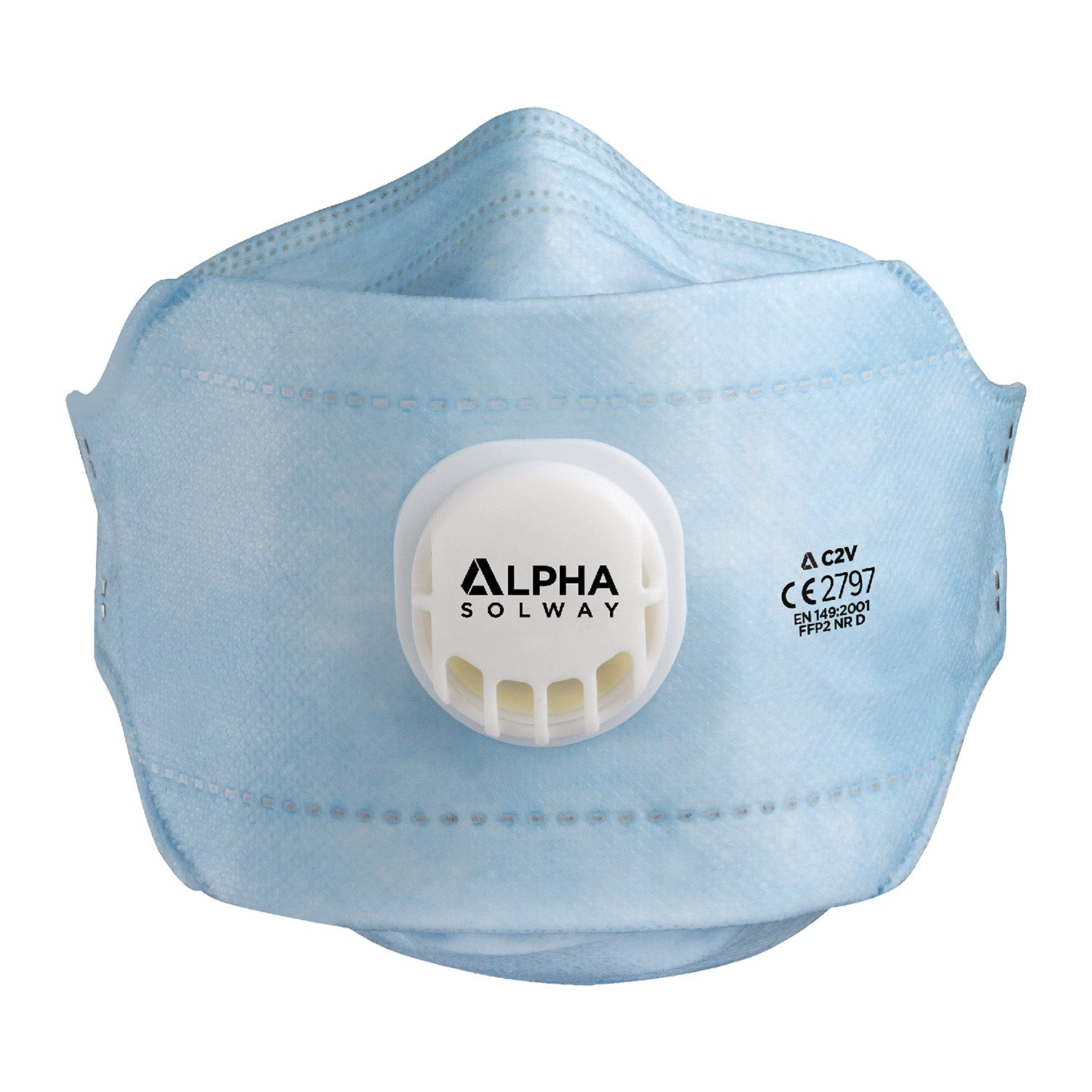 Alpha Solway FFP2 Face Masks Valved Box of 20 [Not Reuseable
