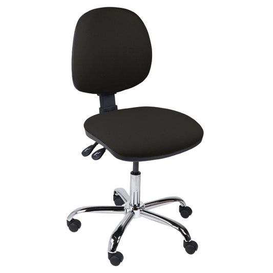 Function Operator Chair with Chrome Base & Fabric Upholstery -