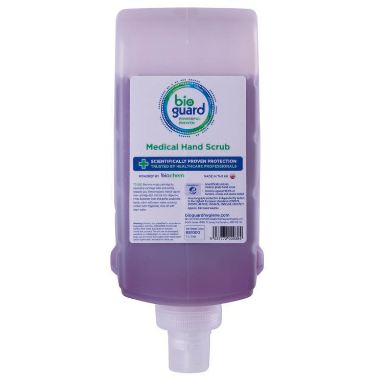 Medical hand scrub - 1000ml Cartridge - Bioguard Hygiene