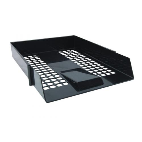 Contract A4 Black Letter Tray (Mesh design and economical plastic construction) - Discontinued