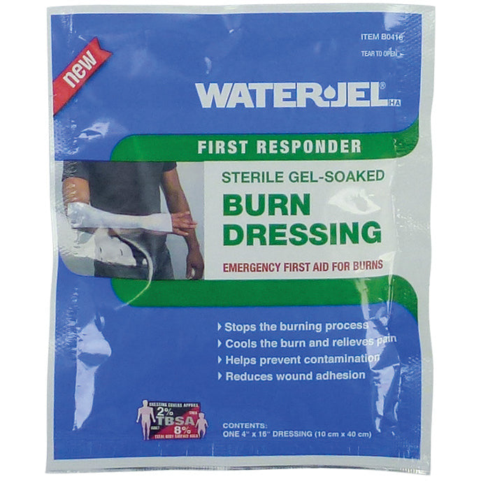 Waterjel First Responder Burn Dressing, 10x40cm - Safety First Aid
